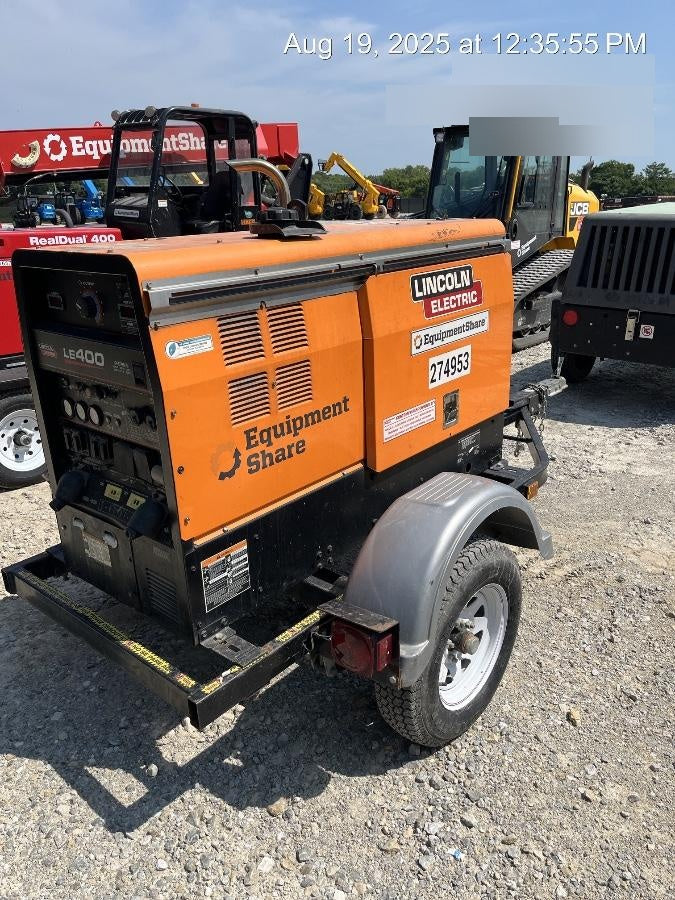 2022 Lincoln Electric LE400 Kubota V1505, Trlr, Cable Rack, Light Kit, ES Decals, T3
