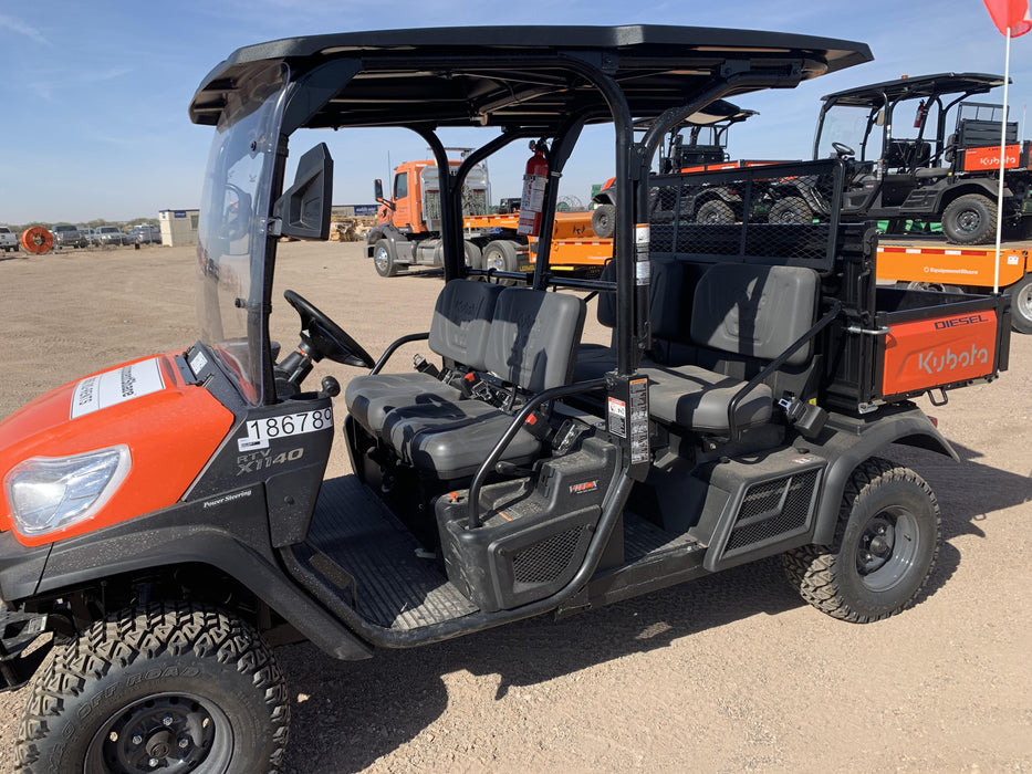 Kubota RTV-X1140W-H Plastic Canopy, Windshield Acrylic Clear, LED Strobe Light, Wire Harness Kit, Back up Alarm