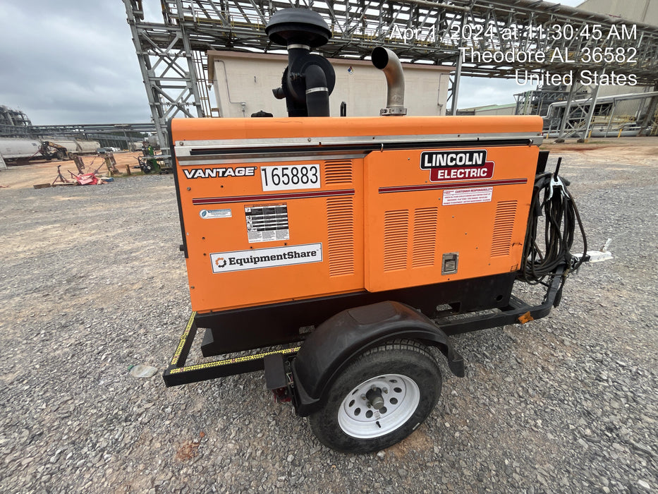 2021 Lincoln Electric Vantage 549X Ready Pak 3, ORANGE (includes trailer, cable rack, fender light kit)