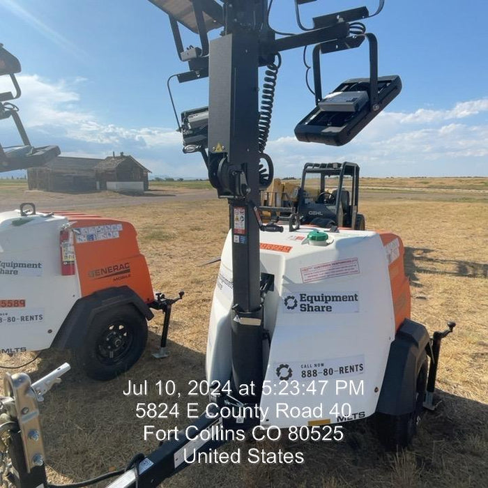 2024 Generac MLT2 Diesel, Flex Switch 120V Input, Powerzone Controller, 
(4) 320W LED Lights, 4kW Generator, 39.9 Gal Fuel Tank, 2" Ball, T3