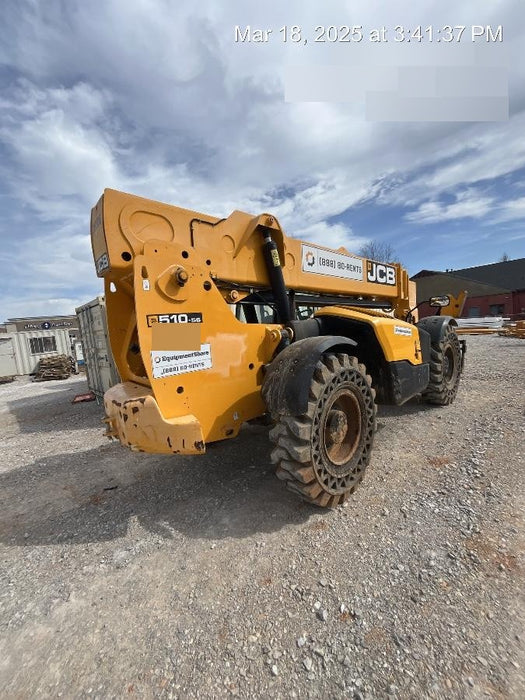 2019 JCB 510-56 Open ROPS, 74 HP, Solid Tires, Worklights, Beacon, Aux Hydraulics, Lifting Eye, 60" Carriage/60" Forks