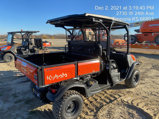 2022 Kubota RTV-X1140W-H Plastic Canopy, Windshield Acrylic Clear, LED Strobe Light, Wire Harness Kit, Back up Alarm