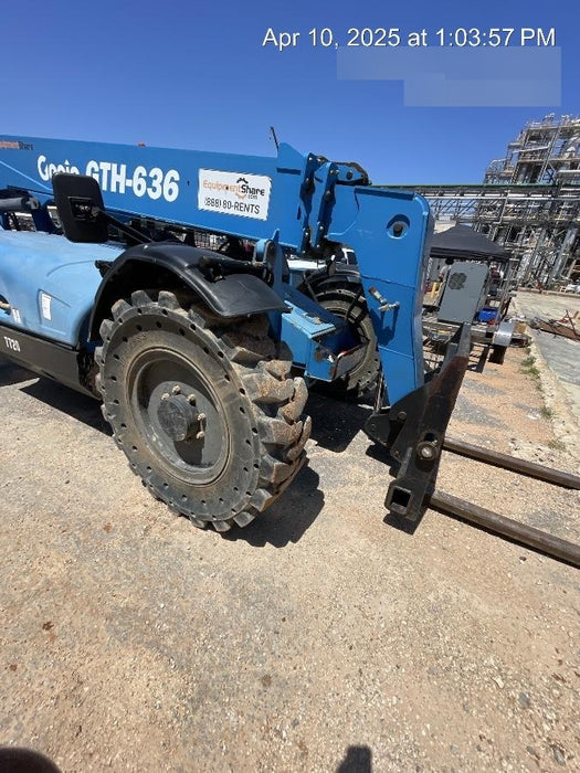 2018 Genie GTH-636 Genie GTH-636 w/Open ROPS, Solid Tires, Work Light/Beacon, 48" Carriage and Forks