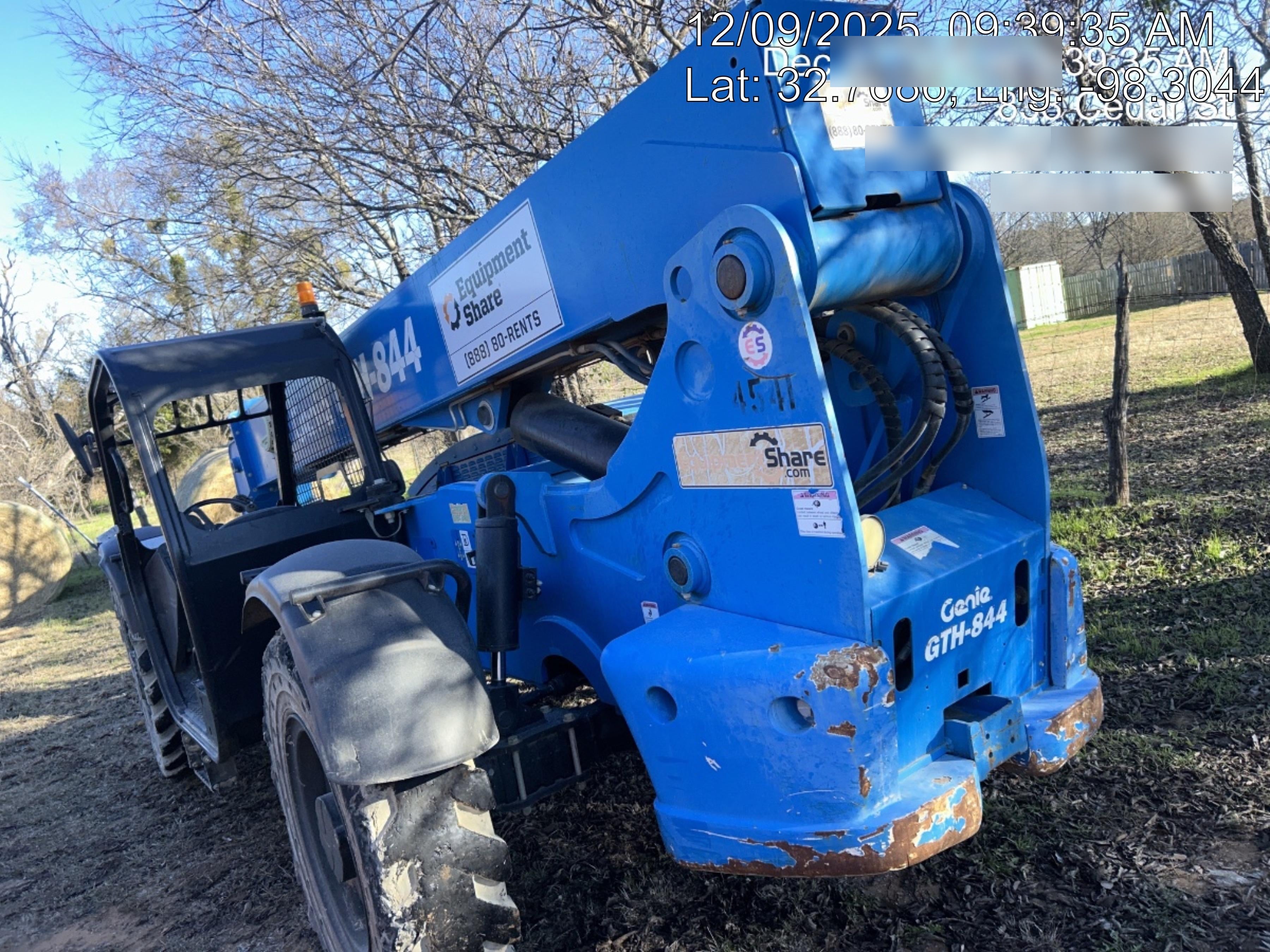 2017 Genie GTH-844 Solid Tires, Open Cab