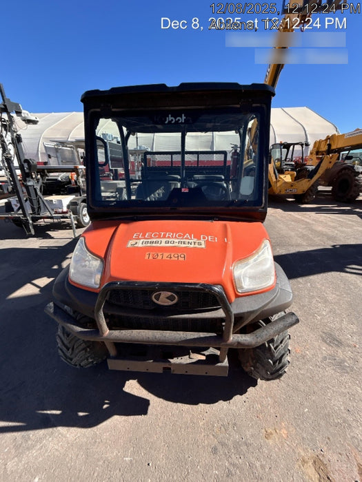 Kubota RTV-X1140W-H 4WD, LED Strobe, Windshield Acrylic Clear, Plastic Canopy, Wire Harness Kit, Backup Alarm