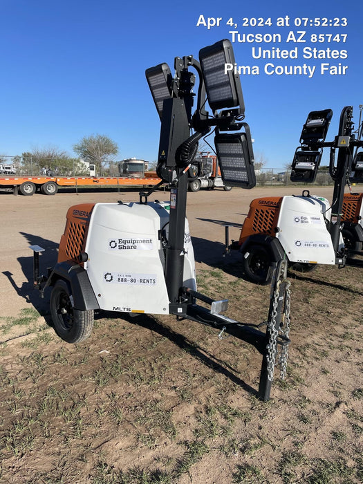 2024 Generac MLT2 Diesel, Flex Switch 120V Input, Powerzone Controller, 
(4) 320W LED Lights, 4kW Generator, 39.9 Gal Fuel Tank, 2" Ball, T3