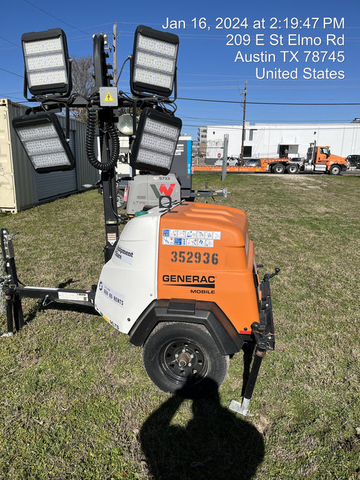 2023 Generac MLT2 Diesel, Flex Switch 120V Input, Powerzone Controller, (4) 320W LED Lights, 4kW Generator, 39.9 Gal Fuel Tank, 2" Ball, T3