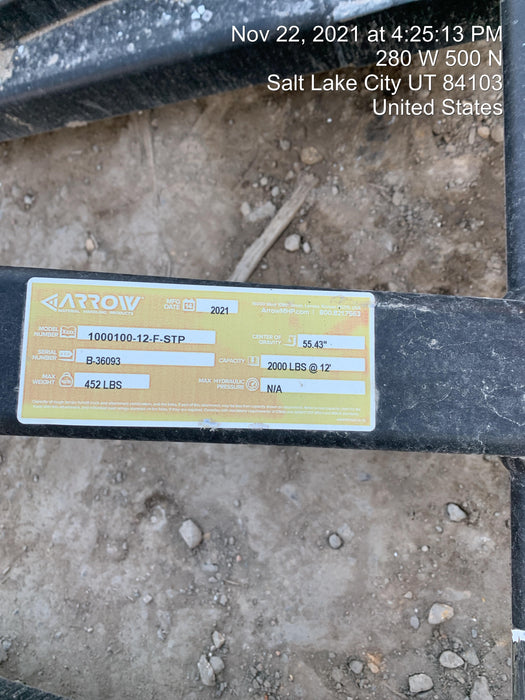 2021 ARROW MATERIAL HANDLING 1000100-12-F