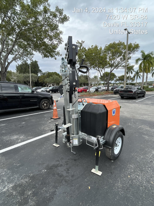 2023 Wanco WLTT-4MM4K Diesel, Deep Sea Controller, Shore Power Plug, Auto Start, (4) 350W LED Floodlights, 4kW Generator, 60 Gal Fuel Tank, 2" Ball, T3