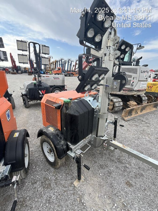 2024 Wanco WLTT-4MM4K Diesel, Mitsubishi L2E, 9.0HP @1800 rpm, Deep Sea Controller, Shore Power Plug, Auto Start, (4) 350W LED Floodlights, 4kW Generator, 60 Gal Fuel Tank, 2" Ball, T3