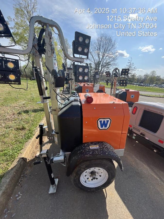 2025 Wanco WLTT-4MM4K Diesel, Mitsubishi L2E, 9.0HP @1800 rpm, Deep Sea Controller, Shore Power Plug, Auto Start, (4) 350W LED Floodlights, 4kW Generator, 60 Gal Fuel Tank, 2" Ball, T3