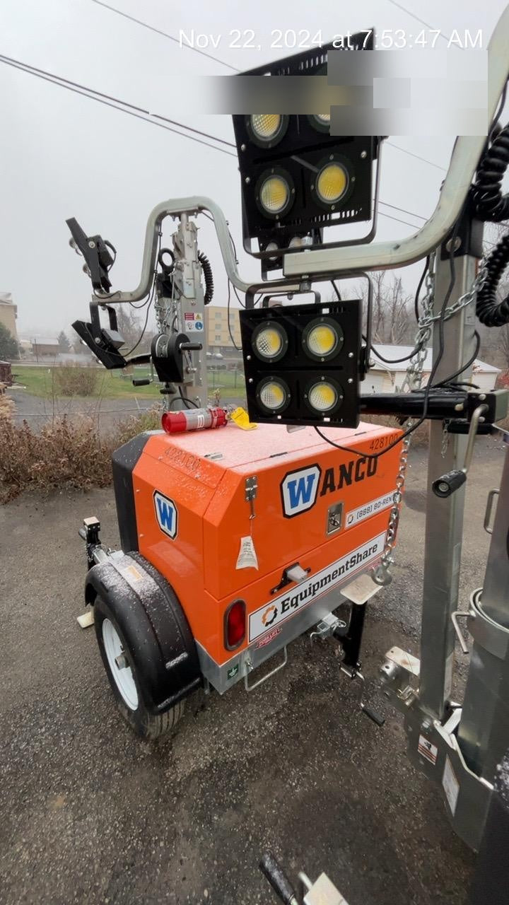 2024 Wanco WLTT-4MM4K Diesel, Deep Sea Controller, Shore Power Plug, Auto Start, (4) 350W LED Floodlights, 4kW Generator, 60 Gal Fuel Tank, 2" Ball, T3