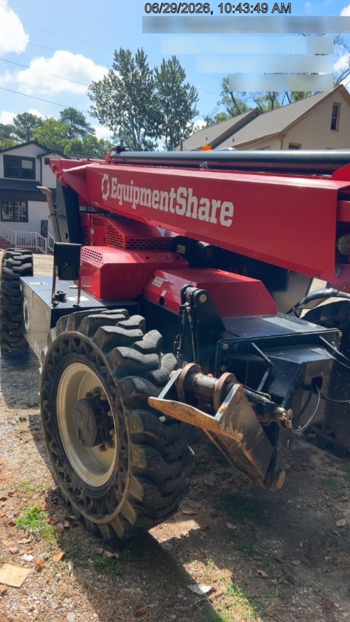 2020 Manitou MTA10055 Canopy, 120 HP, Solid Tires, Work Lights, Lift Hook, Auxiliary Hydraulics w/66" Carriage and 60" Forks