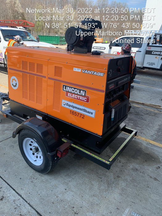 2021 Lincoln Electric Vantage 549X Ready Pak 3, ORANGE (includes trailer, cable rack, fender light kit)