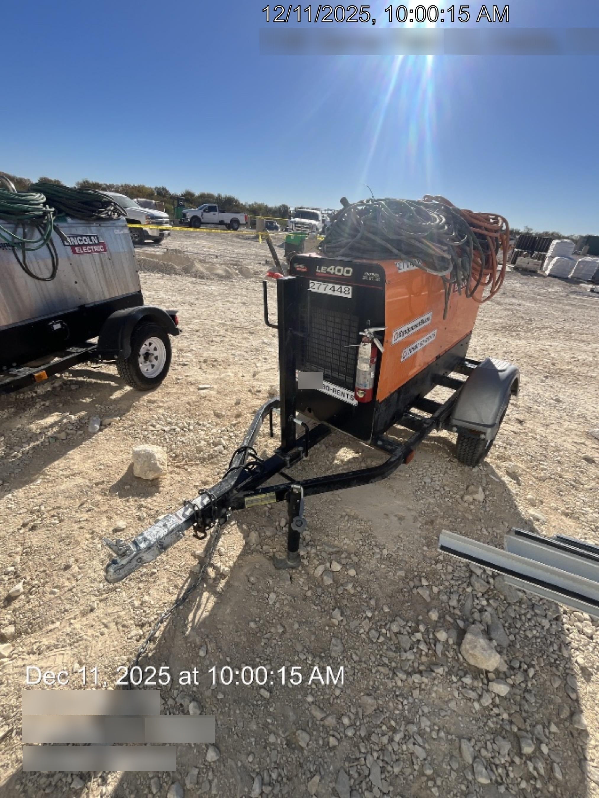 2022 Lincoln Electric LE400 Kubota V1505, Trlr, Cable Rack, Light Kit, ES Decals, T3