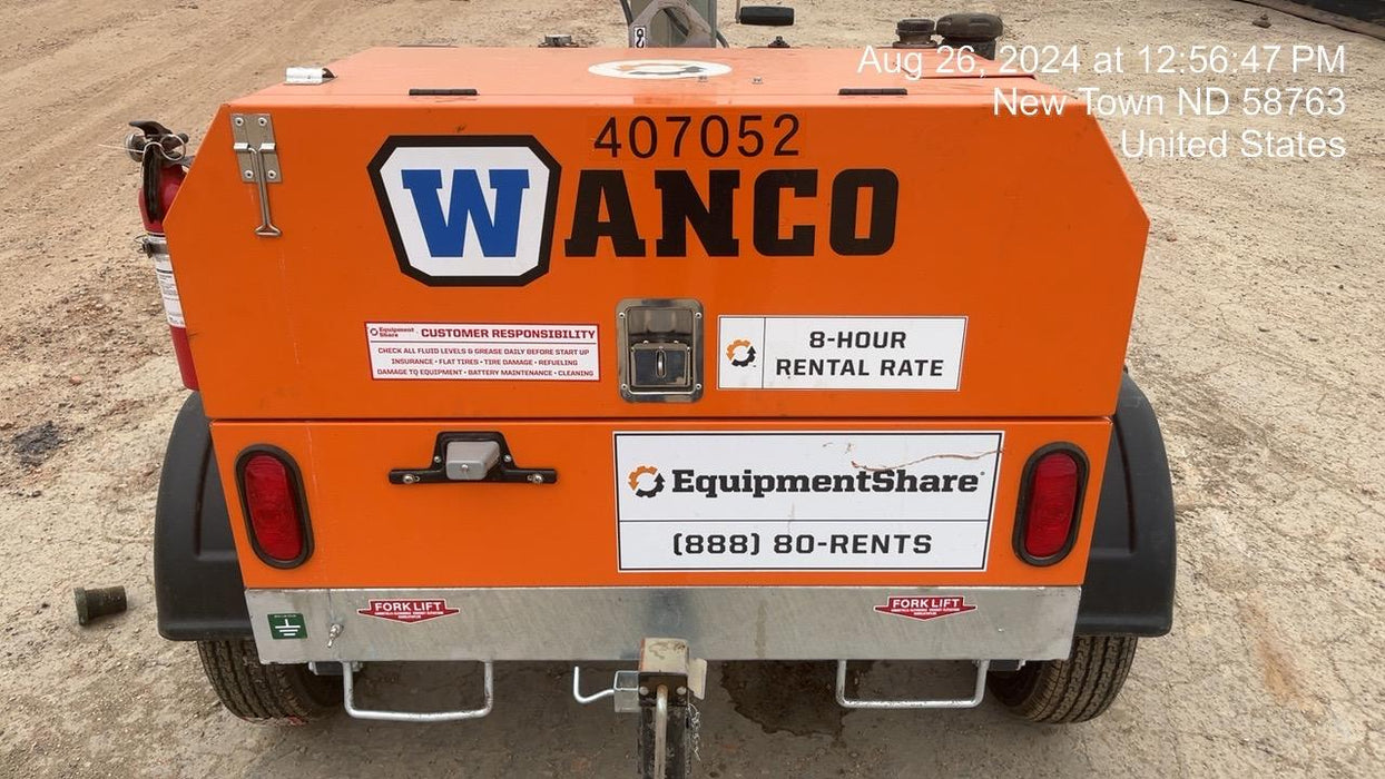 2024 Wanco WLTT-4MM4K Diesel, Deep Sea Controller, Shore Power Plug, Auto Start, (4) 350W LED Floodlights, 4kW Generator, 60 Gal Fuel Tank, 2" Ball, T3