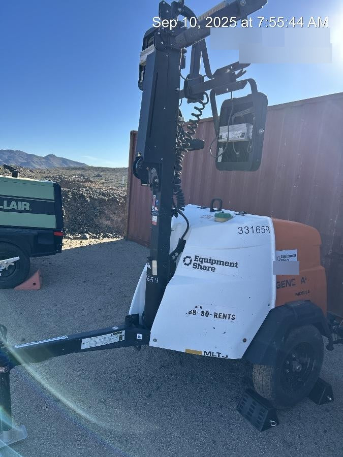 2023 Generac MLT2 Diesel, Flex Switch 120V Input, Powerzone Controller, (4) 320W LED Lights, 4kW Generator, 39.9 Gal Fuel Tank, 2" Ball, T3