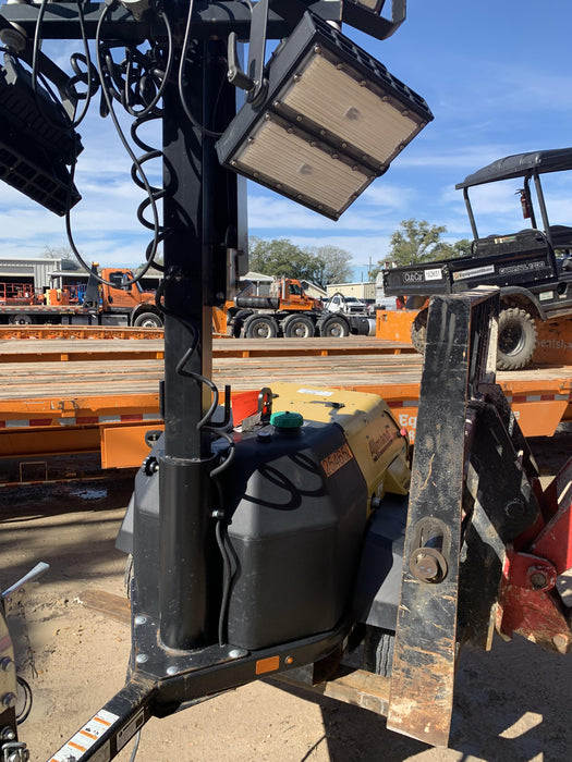 2022 Allmand NLV3GR (4) LED Light Fixture 350W, 23' Vertical Mast, 3kW Prime, Towable, ES Decals, T3