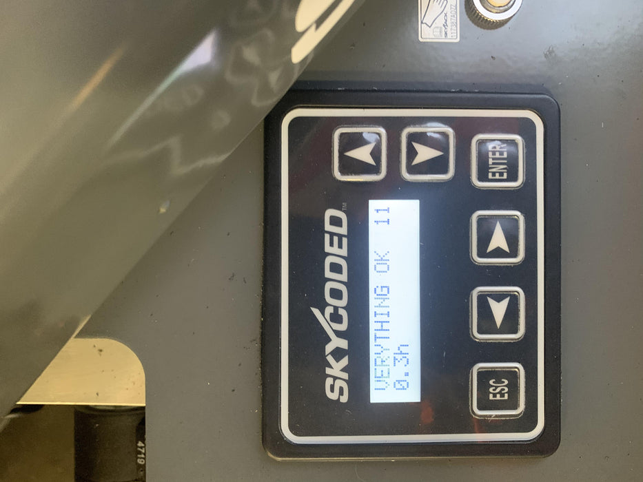 2020 Skyjack SJIII-3219 Solid NM Tires, Half height spring hinged entry gate, Dual Beacons, 800W Inverter