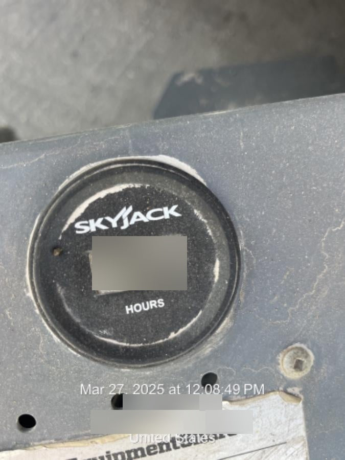 2019 Skyjack SJIII-3219 Standard Options