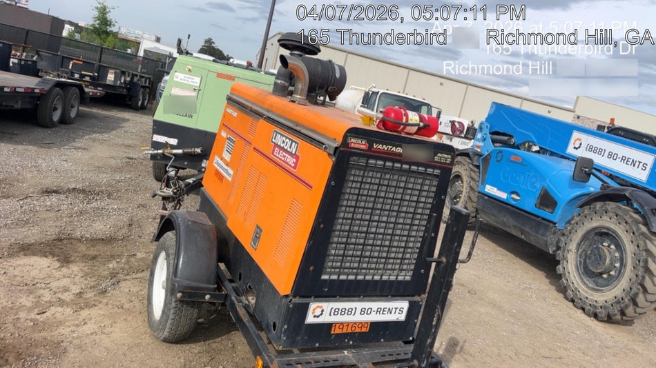 2021 Lincoln Electric Vantage 549X Ready Pak 3, ORANGE (includes trailer, cable rack, fender light kit)
