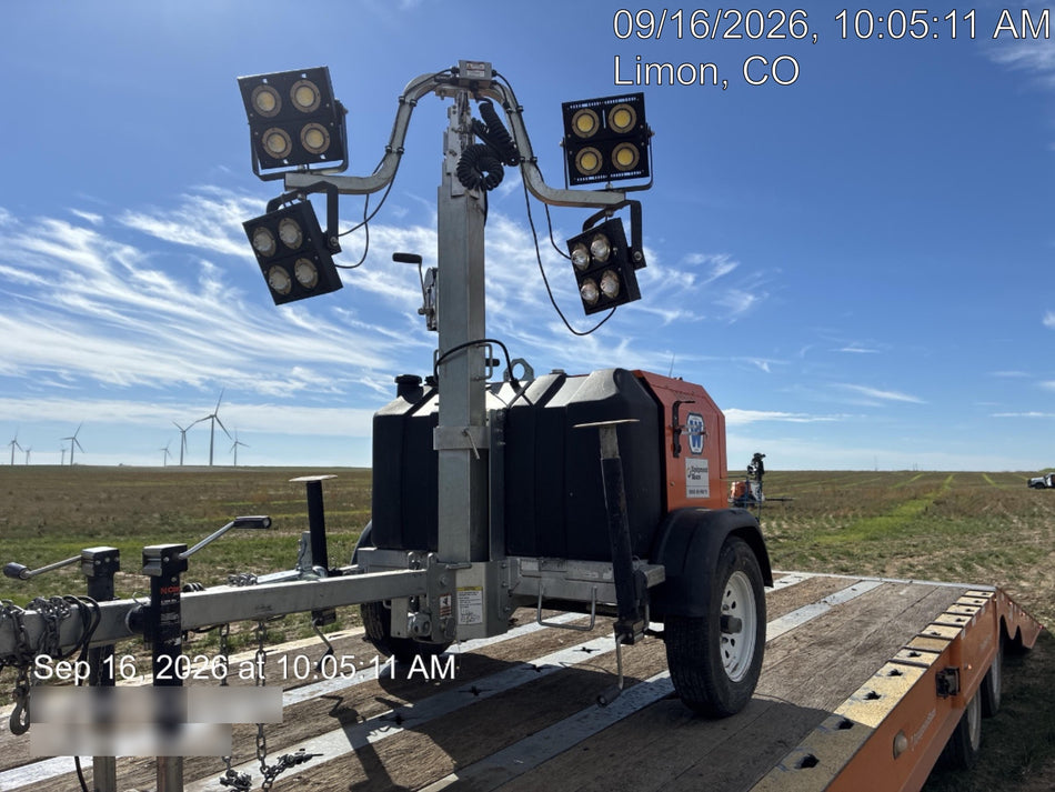 2024 Wanco WLTT-4MM4K Diesel, Deep Sea Controller, Shore Power Plug, Auto Start, (4) 350W LED Floodlights, 4kW Generator, 60 Gal Fuel Tank, 2" Ball, T3
