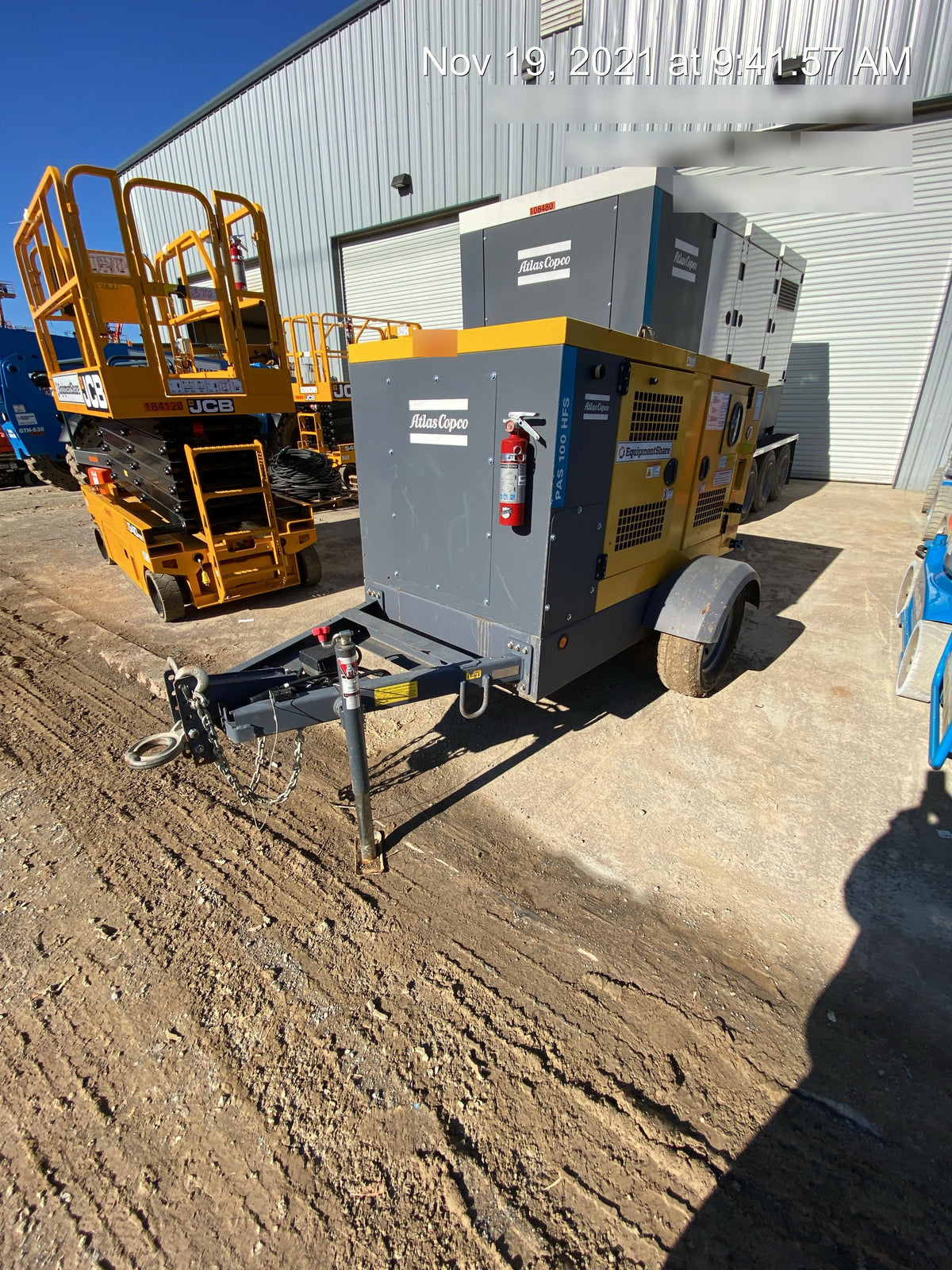 2020 ATLAS COPCO PAS 100 HF CS Enclosed
