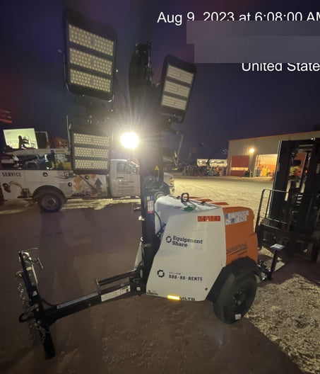 2023 Generac MLT2 Diesel, Flex Switch 120V Input, Powerzone Controller, (4) 320W LED Lights, 4kW Generator, 39.9 Gal Fuel Tank, 2" Ball, T3