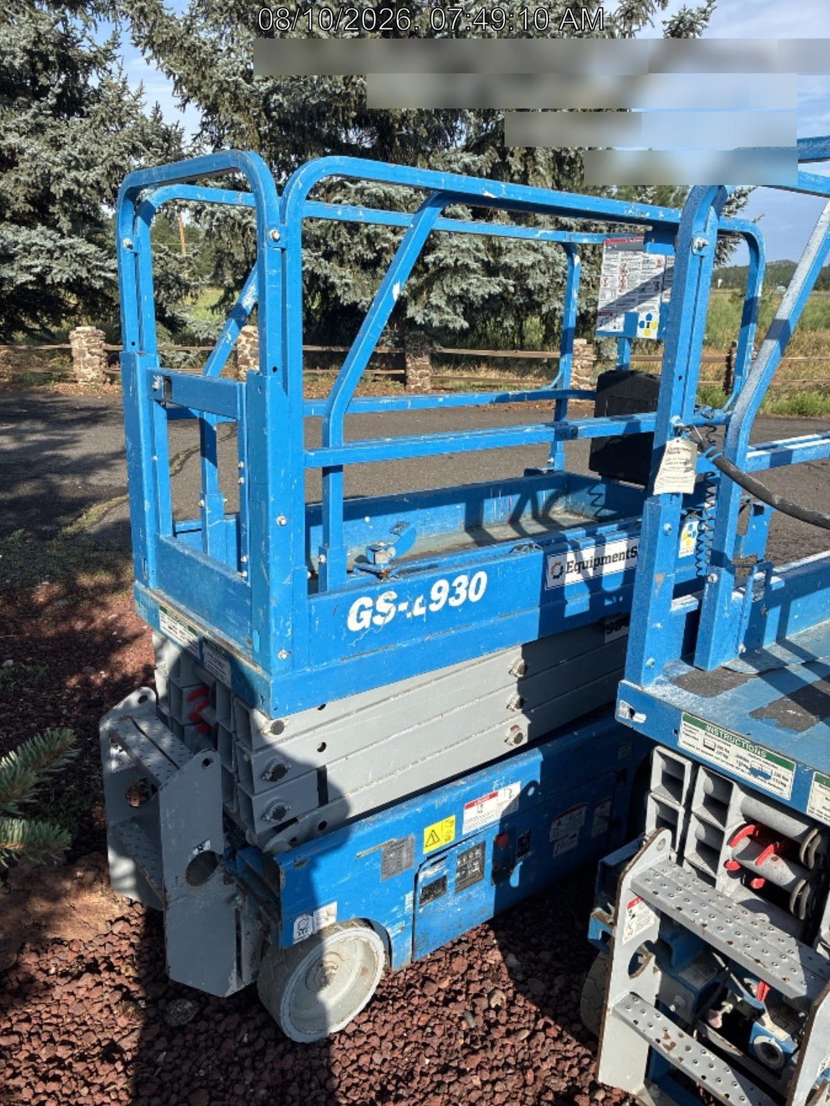 2019 Genie GS-1930 Half Height Swing Gate, 800W Inverter