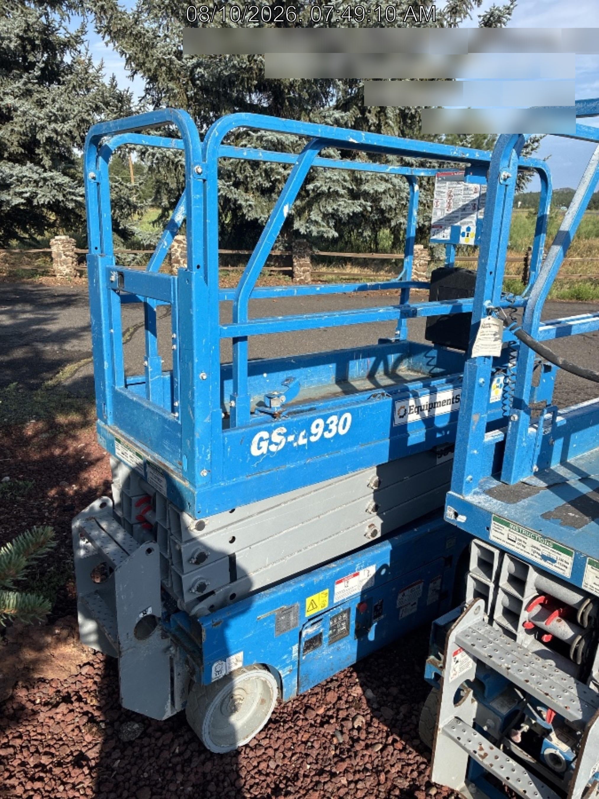 2019 Genie GS-1930 Half Height Swing Gate, 800W Inverter