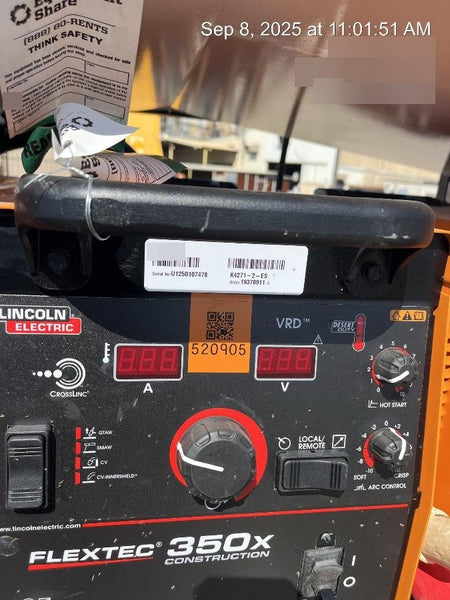 2025 LINCOLN ELECTRIC FLEXTEC 350X
