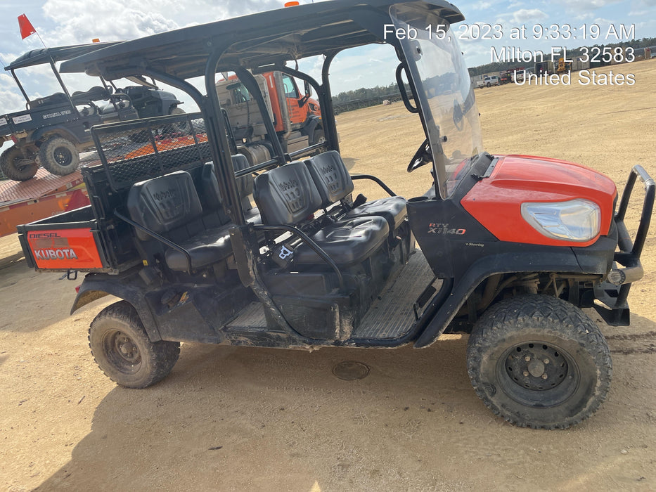2020 Kubota RTV-X1140W-H 4WD, LED Strobe, Windshield Acrylic Clear, Plastic Canopy, Wire Harness Kit, Backup Alarm