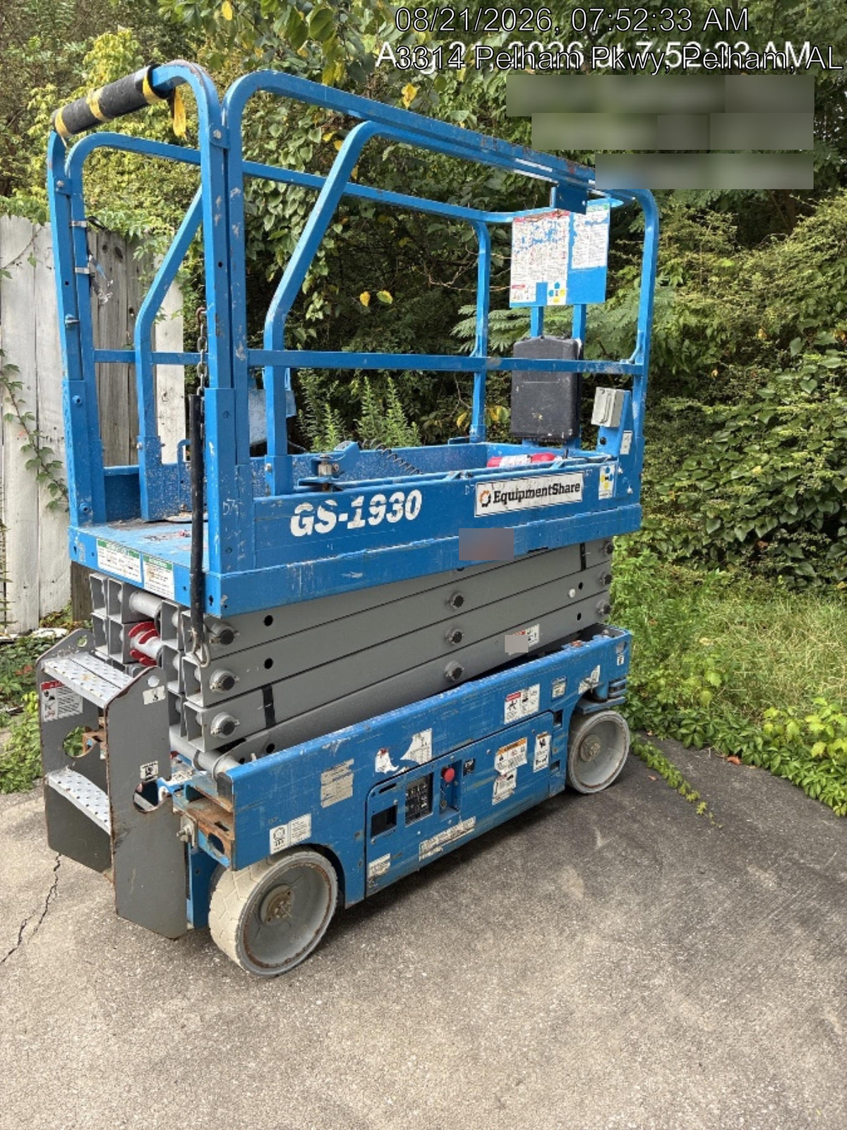 2020 Genie GS-1930 Fixed rails with chain entry gate - Pre A92.20