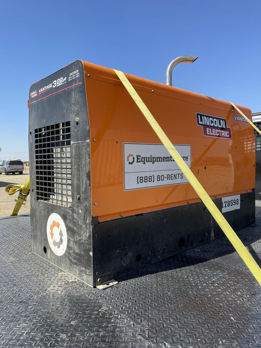 2021 Lincoln Electric Vantage 322 Vantage 322 Ready Pak 3 w/ Decals, ORANGE (includes trailer, cable rack, fender light kit) NO Telematics