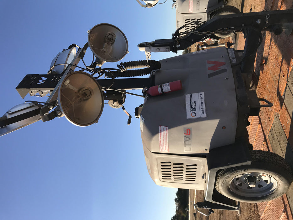 2019 Wacker Neuson LTV6L-MH Wacker Neuson LTV6L Mobile Light Tower w/Fuel Level Sensor Installed