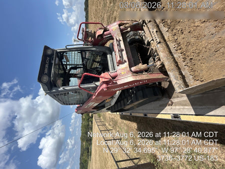 2019 Takeuchi TL10V2-CR Cab/Heat/AC, Rubber Tracks, Backup Alarm, Front & rear working Lights, Auxiliary Hydraulics, 2 Speed Travel, Engine Monitoring System, Hydraulic universal quick hitch w/76" HD smooth dirt bucket with bolt-on edge, 20.3 cubic feet capacity, 48" Pallet forks and frame