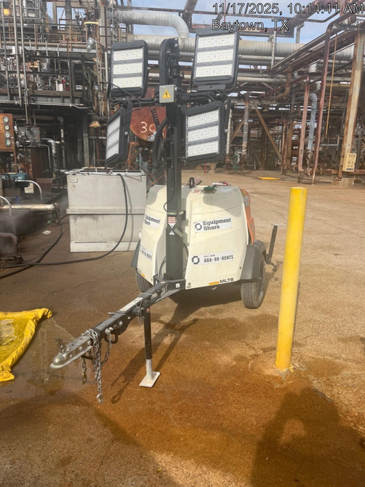 2025 Generac MLTS-4 Diesel, Mitsubishi L2E, 7.1 hp @1800 rpm, Flex Switch 120V Input, Powerzone Controller, (4) 320W LED Lights, 4kW Generator, 39.9 Gal Fuel Tank, 2" Ball, ES Decals