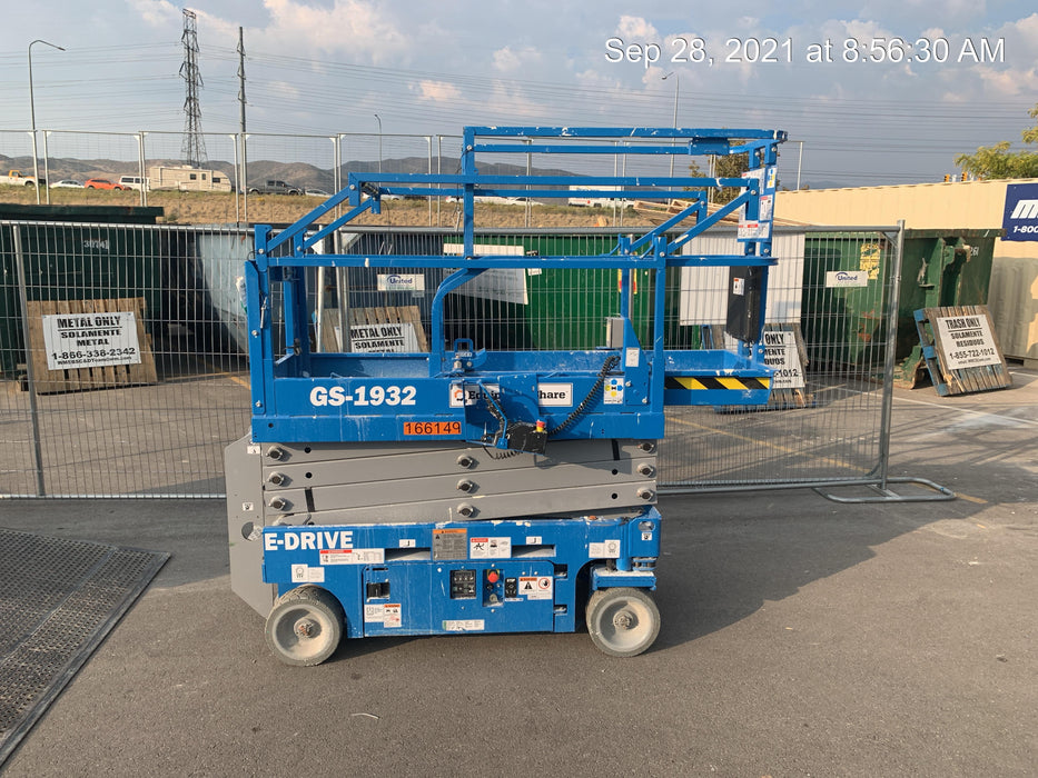 2021 Genie GS-1932 Electric Drive, Sld NM Tires, DBcns, EST