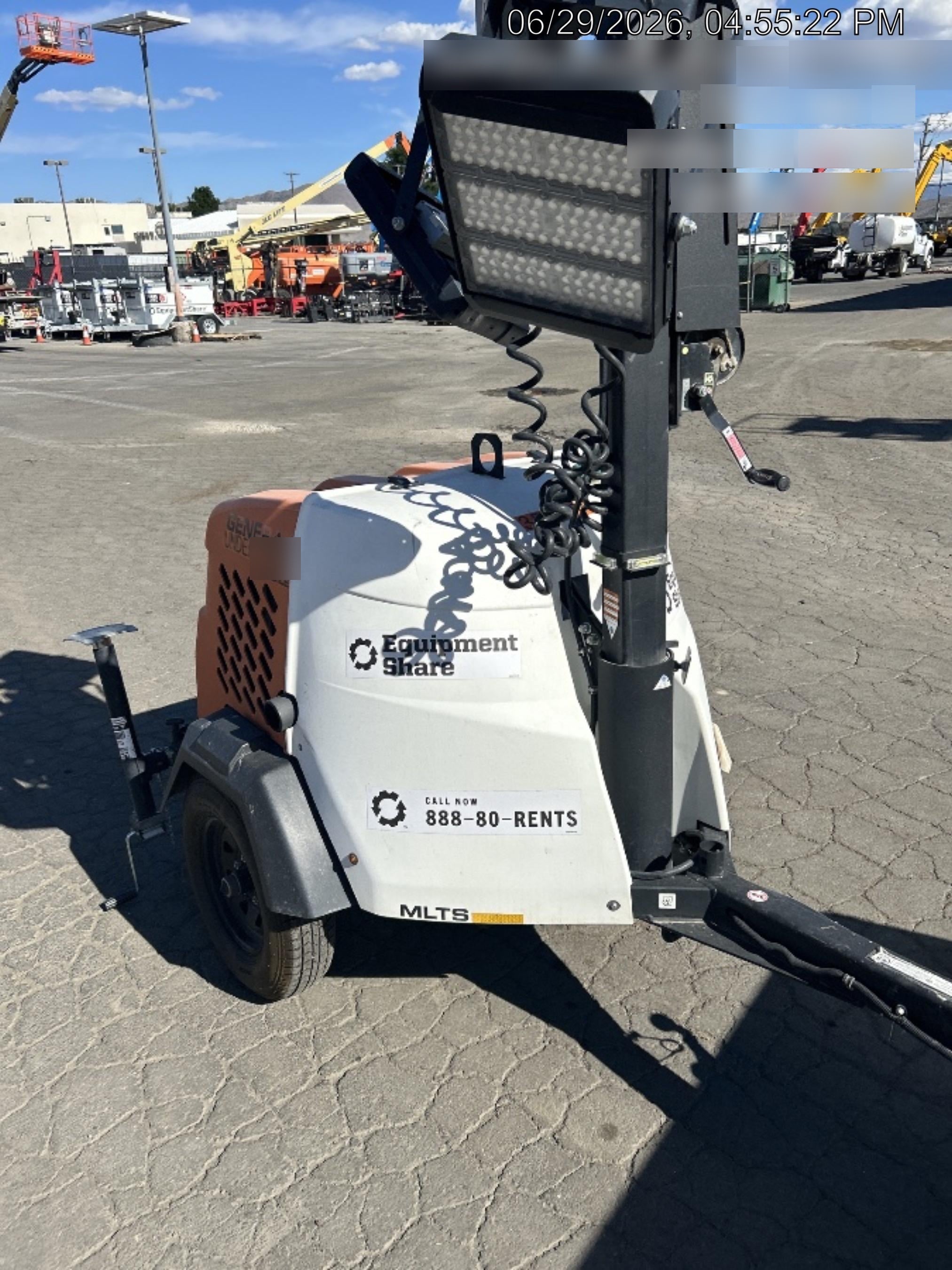 2023 Generac MLT2 Diesel, Flex Switch 120V Input, Powerzone Controller, (4) 320W LED Lights, 4kW Generator, 39.9 Gal Fuel Tank, 2" Ball, T3