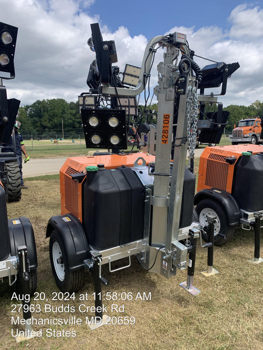 2024 Wanco WLTT-4MM4K Diesel, Deep Sea Controller, Shore Power Plug, Auto Start, (4) 350W LED Floodlights, 4kW Generator, 60 Gal Fuel Tank, 2" Ball, T3