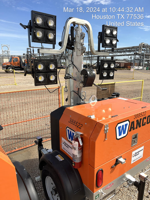 2024 Wanco WLTT-4MM4K Diesel, Deep Sea Controller, Shore Power Plug, Auto Start, (4) 350W LED Floodlights, 4kW Generator, 60 Gal Fuel Tank, 2" Ball, T3