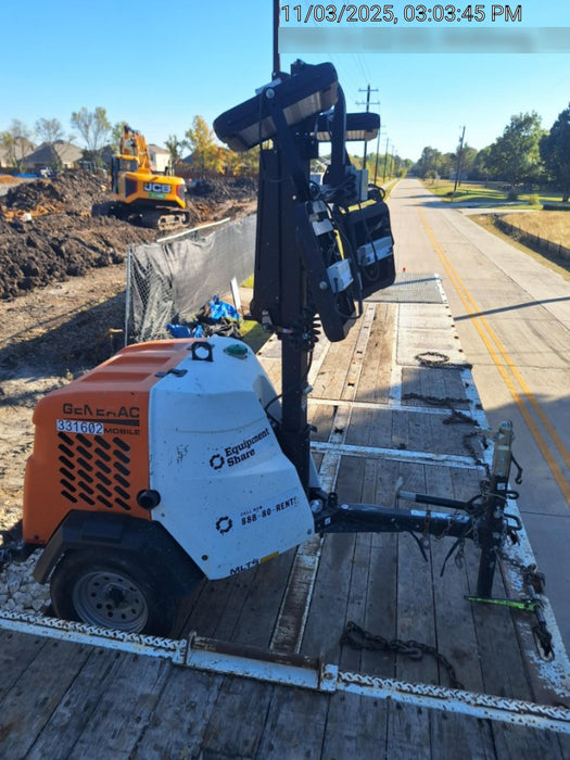 2023 Generac MLT2 Diesel, Flex Switch 120V Input, Powerzone Controller, (4) 320W LED Lights, 4kW Generator, 39.9 Gal Fuel Tank, 2" Ball, T3