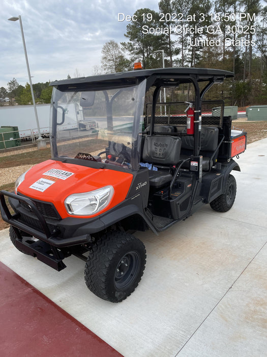 2020 Kubota RTV-X1140W-H 4wd Utility Cart, 4 Seat, Diesel, LED Strobe, Windshield Tempered Glass, Plastic Canopy, Wire Harness Kit, Backup Alarm