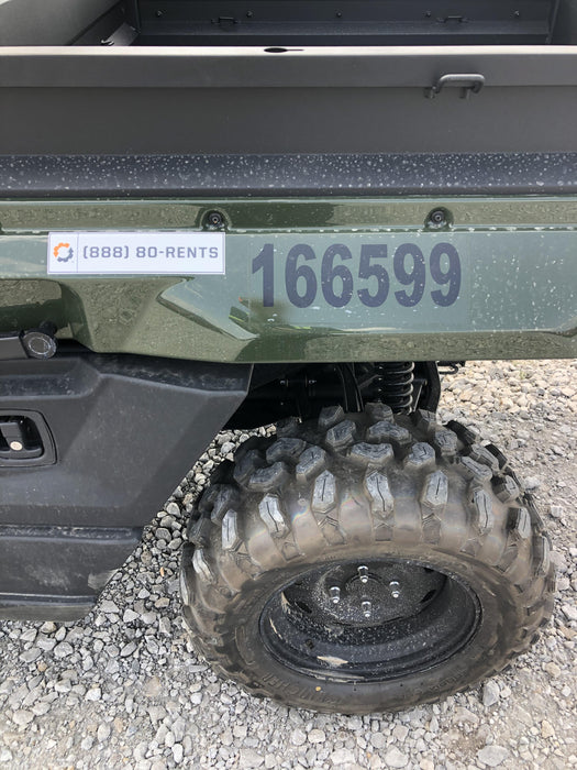 2021 Yanmar YU1000 Canopy, Steel Wheel, Poly WindShield, Beacon, Backup Alarm