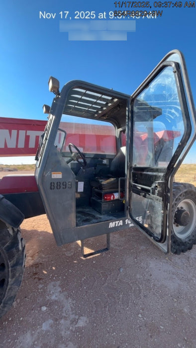 2018 Manitou MTA10055 Manitou MTA 10055 (open ROPS) w/Cab/Heat/AC, Work Lights/Strobe, Aux Hyd, Solid Tires, Lift Hook, 66" Carriage, 60" Forks