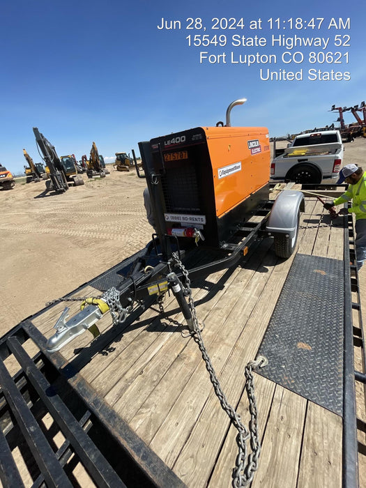 2022 Lincoln Electric LE400 Kubota V1505, Trlr, Cable Rack, Light Kit, ES Decals, T3