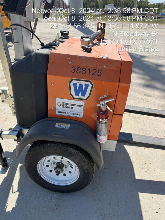 2024 Wanco WLTT-4MM4K Diesel, Deep Sea Controller, Shore Power Plug, Auto Start, (4) 350W LED Floodlights, 4kW Generator, 60 Gal Fuel Tank, 2" Ball, T3