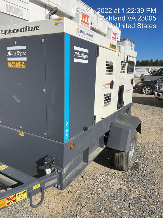 2021 ATLAS COPCO QAS 70