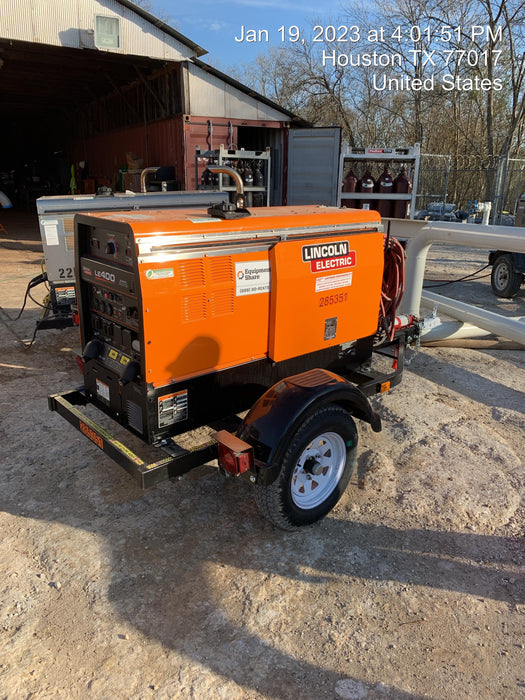 2022 Lincoln Electric LE400 Kubota V1505, Trlr, Cable Rack, Light Kit, ES Decals, T3