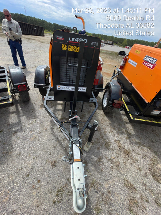 2022 Lincoln Electric LE400 Kubota V1505, Trlr, Cable Rack, Light Kit, ES Decals, T3